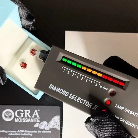 2.0ct Orange Moissanite Diamond 6 Prong Earrings for Women 925 Sterling Silver - Picture 3 of 10